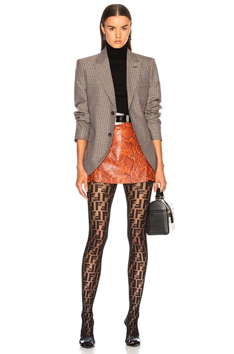 Fendi stockings outfit